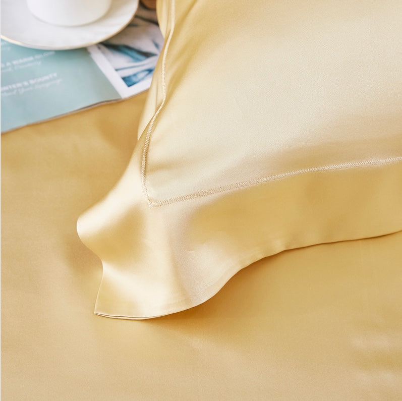 19 Momme Heavyweight Mulberry Silk 4-Piece Bedding Set