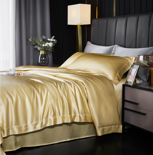 19 Momme Heavyweight Mulberry Silk 4-Piece Bedding Set