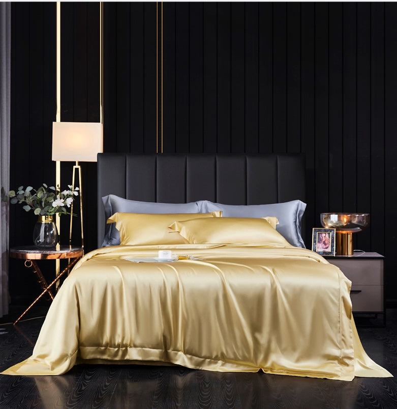 19 Momme Heavyweight Mulberry Silk 4-Piece Bedding Set