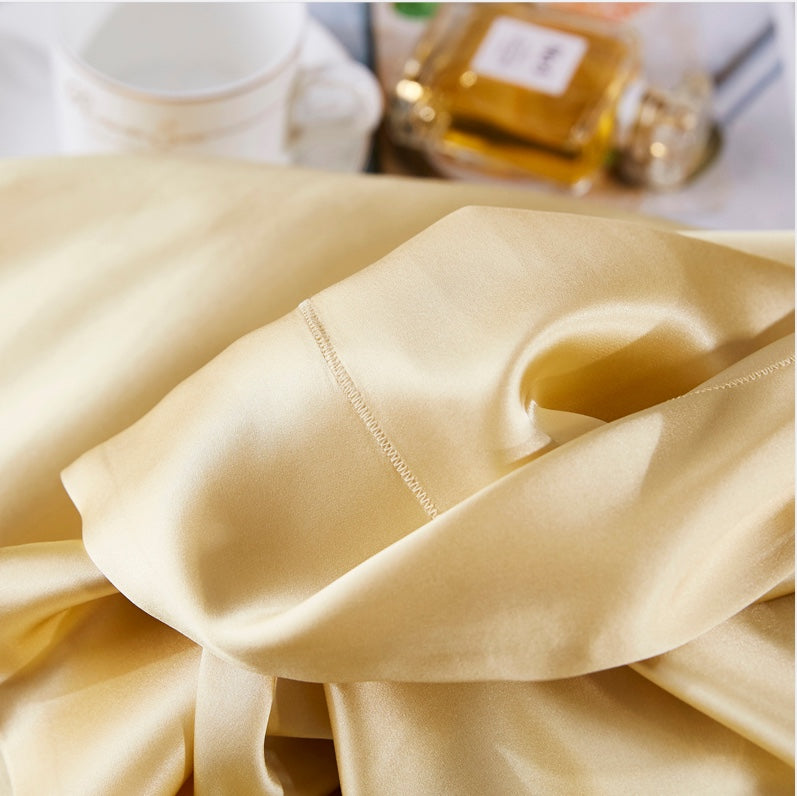 19 Momme Heavyweight Mulberry Silk 4-Piece Bedding Set